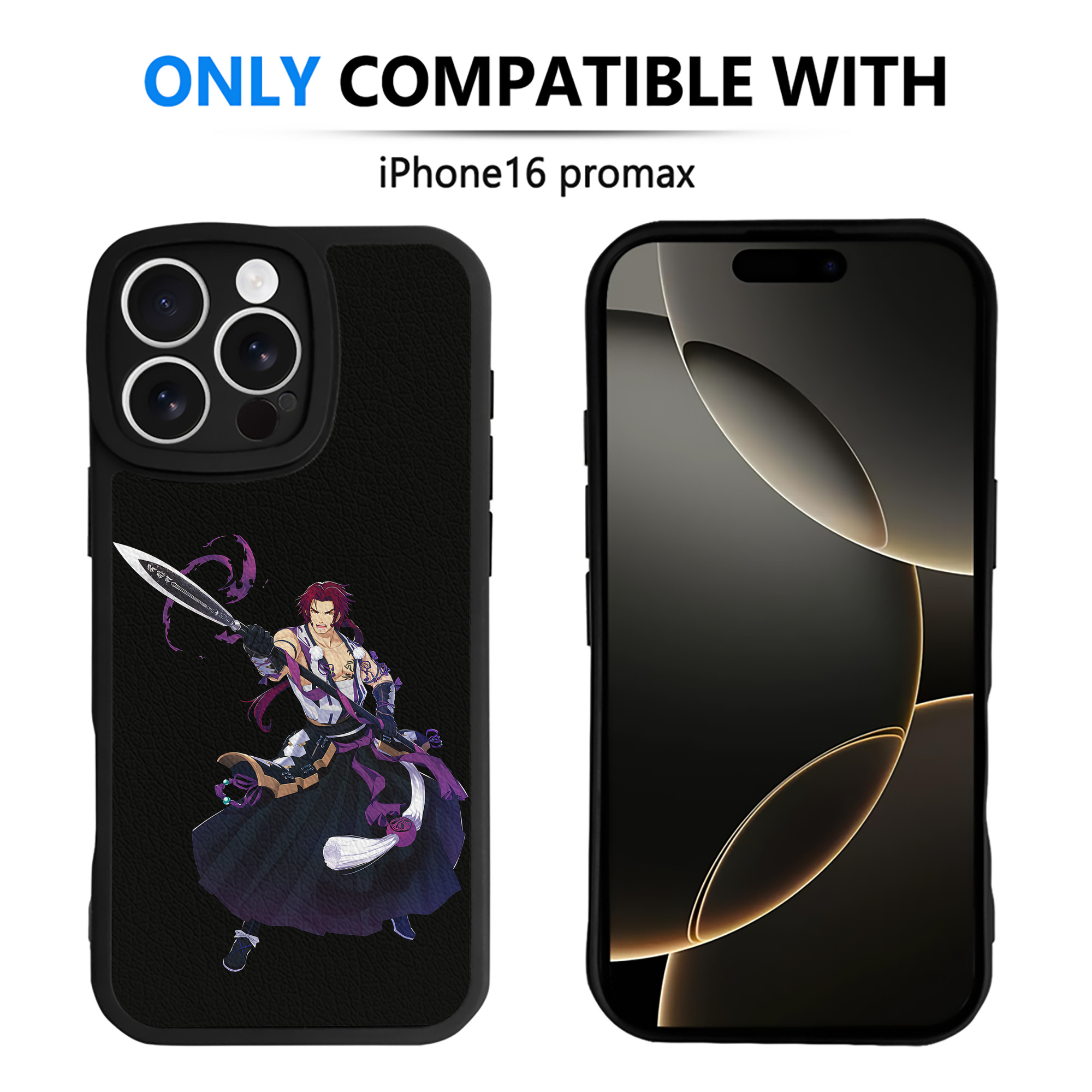 （画像用） 刀剣乱舞 Touken Ranbu 【iPhone 16シリーズ対応】シリコンスマホケース（レザー調） 材質：シリコン